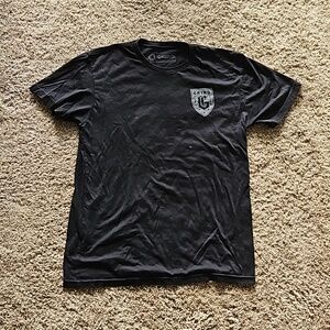 GRIND hand printed in USA, black Tshirt, size M